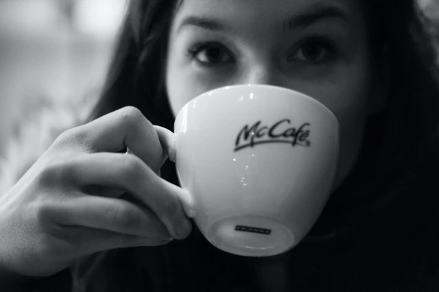A McDonalds coffee cup. 
