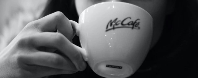 McDonalds coffee cup.