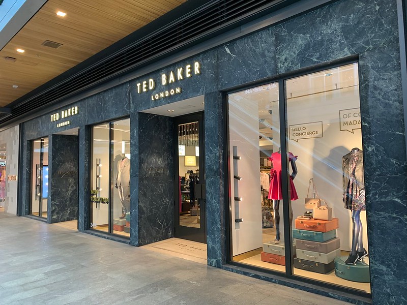 A Ted Baker store front.